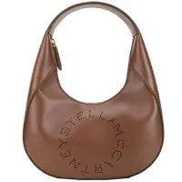 在飛比找Yahoo奇摩購物中心優惠-Stella McCartney Hobo 小款 穿孔字母皮