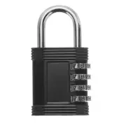 Locker Locks with Code Outdoor 4 Digit Waterproof Padlock Sport Locker Black