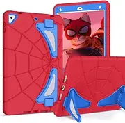 BENTOBEN Case for iPad 9.7 inch 6th Generation 2018/ 5th Gen 2017/ iPad Air 2/ iPad Pro 9.7 2016, 2 in 1 Heavy Duty Rugged Shockproof Protective iPad 9.7 Cases for Kids with Stand, Red/Blue