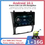 9'' Car GPS Navigation 1+16G Android 10.1 For Nissan Teana Altima 08-12 Auto A/C
