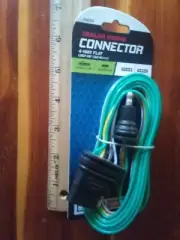4-Way Flat Trailer Wire Connector "60 Towing Accessories Truck +Trailer Ends