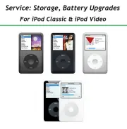 UPGRADE SERVICE Apple iPod 5th Video 6th 7th Classic STORAGE + 2000 mAh BATTERY