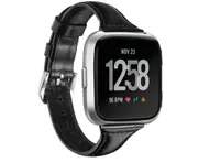 Smart Watch Strap Wrist Strap Top Layer Leather Slim Strap for Fitbit Versa Versa 2 Versa Lite-1