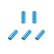 5 Pcs M3x15mm Round Aluminum Standoff Column Spacer Female Aqua Blue for DIY
