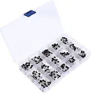 OKUMEYR 15 Assorted Set 300pcs Kit Power Purpose Silicon Semicond Plastic Case