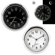 Sleek Metal Car Dashboard Clock with Luminous Analog Display for Car Decor