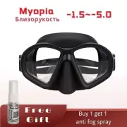 Kids Diving Mask Myopia For Girls Boys Teenage Free Goggles Tempered Glass