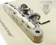 TonePros ABR1 NASHVILLE Tune-O-Matic Bridge NVR2G-AN Aged Nickel - Nylon Saddles