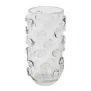 [James Lane] Chioma Vase Glass Clear - 30cm
