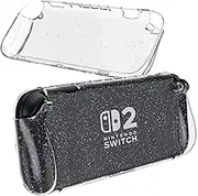 Switch 2 Case for Nintendo 2 2025 Console - Soft TPU Protective Cover, Drop Protection Grip Case for Nintendo Switch 2 Accessories (White)