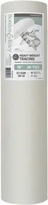 Borden & and Riley #51H Parchment Tracing Paper 18 In. X 20 Yd. 57GSM 38lb white