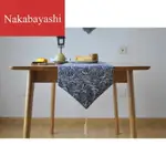 日式和風傳統風格桌旗 棉麻裝飾布藝 茶道桌布