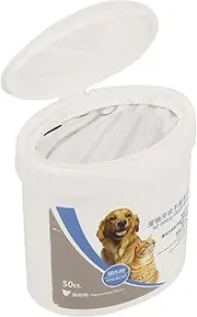 Cleansing Pads, 50PCS Finger Cot Design Pet Fingers Wipes Sufficient Moisture for Dogs and Cats for Controlling Ear Infections for Ear Odor