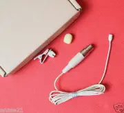 A Very Mini Tie Clips Lavalier / Lapel Microphone for Shure Wireless Skin Color
