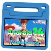 Kids Tablet, Android 14 Tablet for Kids 10.1 inch, 2024 Toddler Tablet Blue