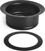 [Cutetool] Compatible with insinkerator Kitchen Sink Garbage Disposal Flange FLG-MTBLK,FLG-Seal Putty-Free Sink Rubber Seal Gasket Kit, Fits for Kitchen Sink Flange Drain Matte Black