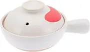 Alipis Ceramic Casserole Soup Pot Pottery Clay Stew Pot for Kitchen High Temp Resistance Safe Cooking Energy Efficient