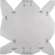 uxcell Drill Bit Angle Gauges 60°-160° Drill Sharpening Gauge, Stainless Steel Angle Measuring Gage