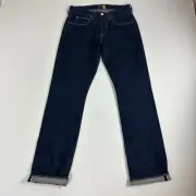 J Crew Mens Jeans 28x32 Selvedge Denim Style 770 Button Fly NEW Blue Indigo
