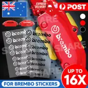 UP16x Brembo Hi Temp Vinyl Decal Sticker Set for Brake Caliper Car Bike Mods AUS