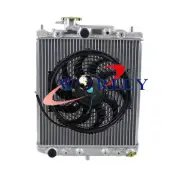 Aluminum Radiator+FAN For Daihatsu Mira L200V L201 MOVE L601 Centro L501 AT/MT (for: Daihatsu)