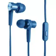 SONY MDR-XB55AP Bass Booster In-Ear Headphones In-line Remote Mic Blue NEW