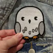 HANDMADE Harry Potter Chibi - Hedwig Iron On Patches MADE TO ORDER