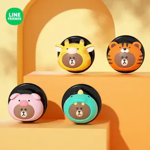 ⭐台灣現貨 LINE FRIENDS 車用小掛勾 動物變裝版 BROWN熊大 長頸鹿 恐龍 老虎 小豬