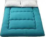 Japanese Futon Mattress, Padded Japanese Floor Mattress Quilted Bed Mattress Topper, Roll Up Mattress Tatami Mat, Breathable Floor Bed for Camping Couch(F,100x200cm)