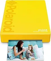 [Polaroid] Mint Pocket Printer W/Zink Zero Ink Technology & Built-in Bluetooth for Android & iOS Devices - Yellow