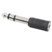 Antsig 6.35mm Stereo Plug to 3.5mm Stereo Socket Adaptor - 5 pk