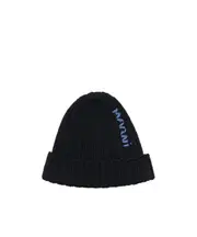 Marni Logo-Embroidered Turn-Up Brim Beanie S,L,M black