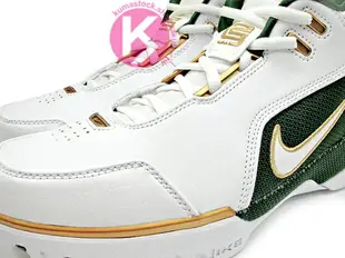 2018 小皇帝 LeBron James 限量復刻 NIKE AIR ZOOM GENERATION SVSM QS PE 白綠金 高中 NBA 第一雙代言鞋款 H2 悍馬車 聖文森-聖瑪莉高中 St. Vincent-St. Mary HS (AO2367-100) !