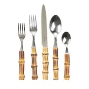 Juliska Bamboo 20 Piece Flatware Set, Natural