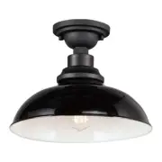 Maxim Lighting 35110GBBK Granville Outdoor Ceiling Light Gloss Black/Black