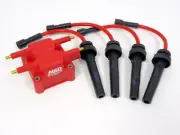 FITS 03-08 CHRYSLER PT CRUISER TURBO 10.2MM SPARK PLUG WIRES RED MSD COIL 8239 (for: Chrysler)