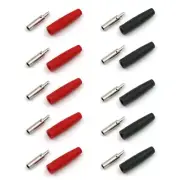 4mm Insulated Female Banana Plug Connectors Wire Solder Connector Solder Type