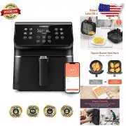Versatile 5.8QT Air Fryer Pro: Smart Control, 200+ Recipes & Easy Cleanup