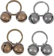 Sosoport Pet Collar Bell Pendant 4 Sets of Dog Cat Collar Bells Hanging Pendant for Pet