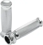 Todd's Cycle Vice Knurled Grips Chrome #VGK-1 Harley Davidson
