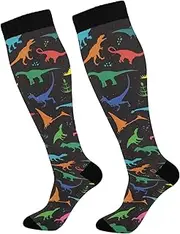 [ODAWA] Yellow Leopard Skin Knee High Socks Compression Running Socks Long Socks for Youth and Adult