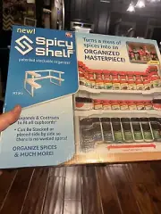 Spicy Shelf Rack As Seen On TV Expandable Fits All Cupboards Spice Shelf New