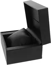 HORIALENCE Single Watch Case Simple PU Travel Organizer for Watches Jewelry Accessories Stylish Minimalist Design for Men