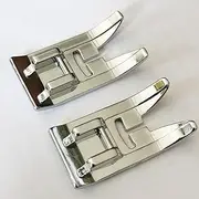 HONEYSEW 2pcs Wide Zig Zag Straight Stitch Foot Snap On Foot Sewing Machine Presser Foot Will Fit Singer, Brother, Janome, Toyota, Etc Domestic Sewing Machines