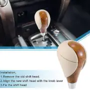 Car Gear Stick Shift Knob Gear Shift Knob Stick Shifter for Lexus Brown Beige