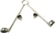 HCUDFN SM Bondage Erotic Pillory, Open Leg BDSM Bondage Restraint Steel Frame Sex Toys for Women Couples(Female)