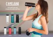 Camelbak 32 Oz Lagoon Green Hot Cold Water New Fit Cap Stainless Steel Bottle