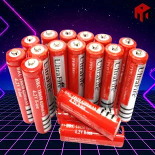 🔴1 型紅色 Ultrafire 3.7V Ultrafire 電池 4200mAh 容量 - 用於便攜式風扇和手電筒。