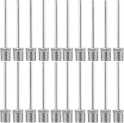 cyclingcolors 20 x Ball Pump Needles Ball Pump Needle Bicycle Compressor for Inflating Balls Air Pump Needles Stainless Steel
