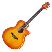 Crafter Spark Ace Castaway Flame Maple Preamp Orange Sunburst Acoustic Guitar